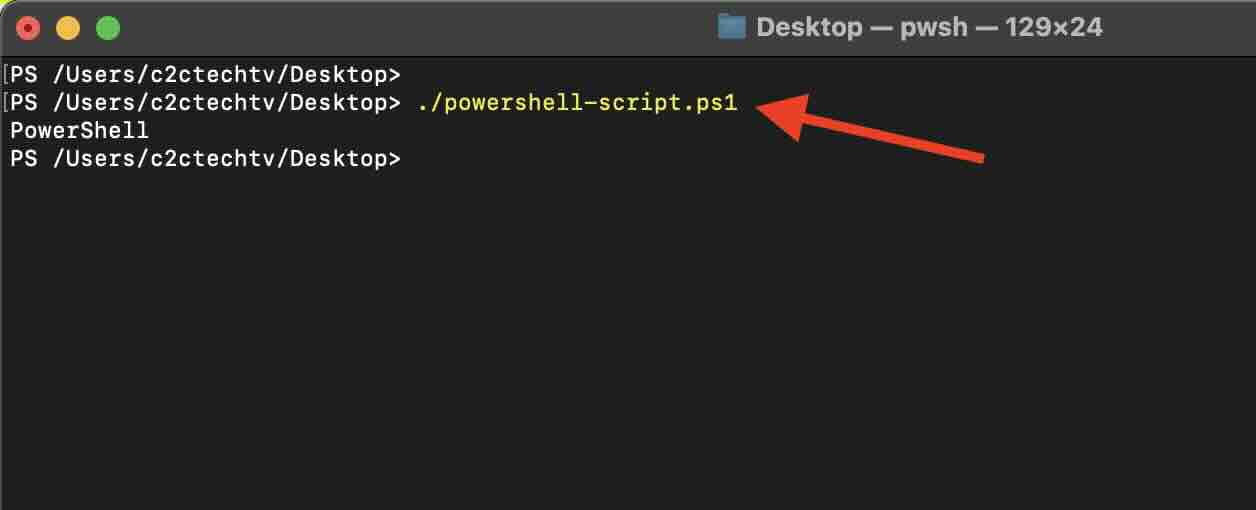 Run PowerShell Script Example